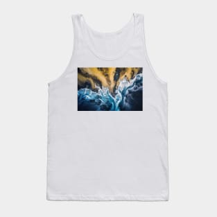 River in Iceland from above - Aerial Landscape Photography Tank Top
